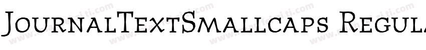 JournalTextSmallcaps Regular字体转换